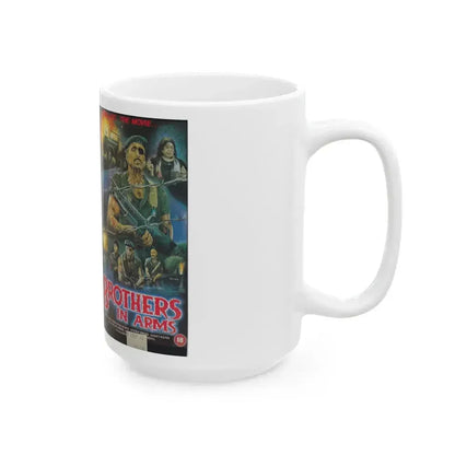 BROTHERS IN ARMS (VHS COVER) - White Coffee Mug - Go Mug Yourself