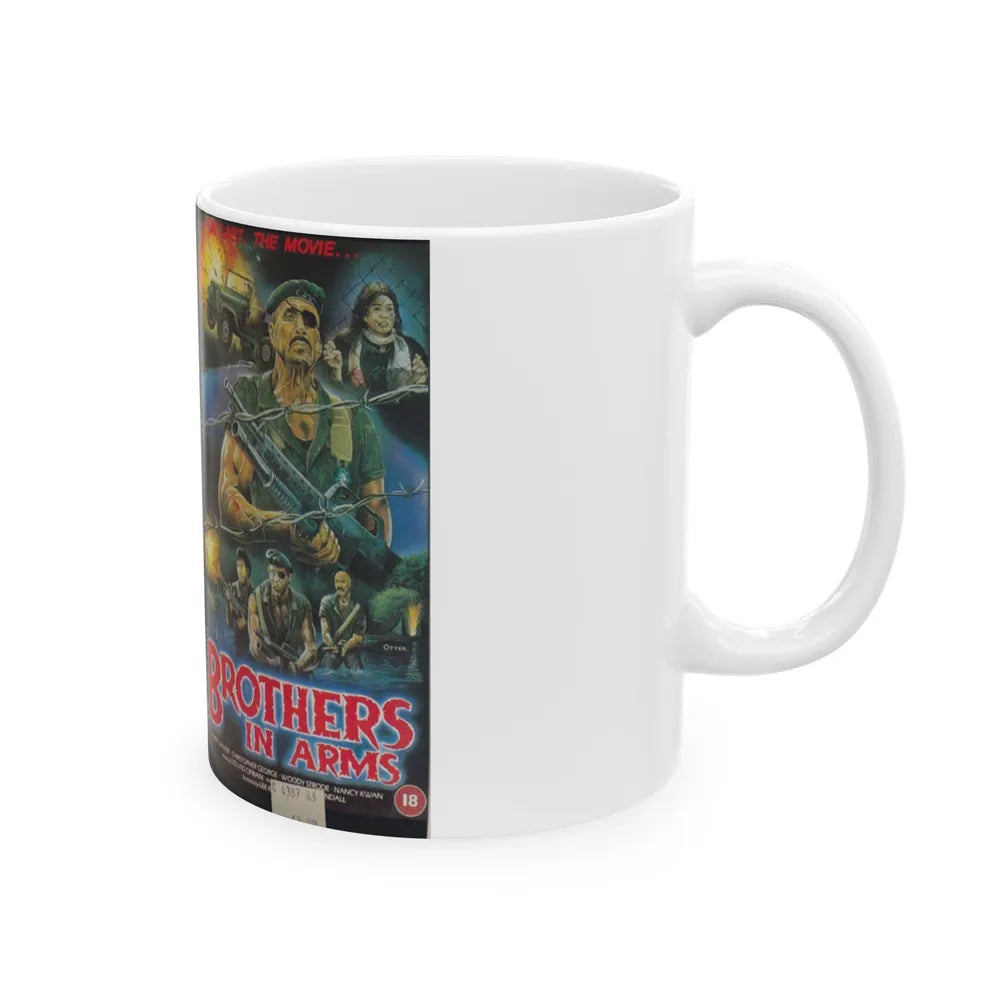 BROTHERS IN ARMS (VHS COVER) - White Coffee Mug-Go Mug Yourself