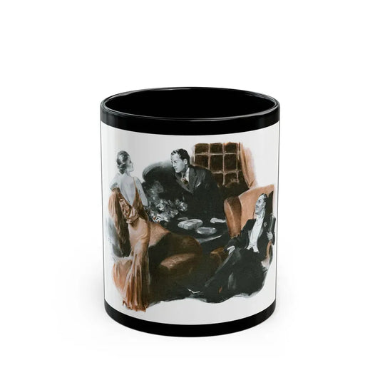 Brown Orchids by Nell Young (2), Good Housekeeping, 1934 - Black Coffee Mug 11oz - Go Mug Yourself