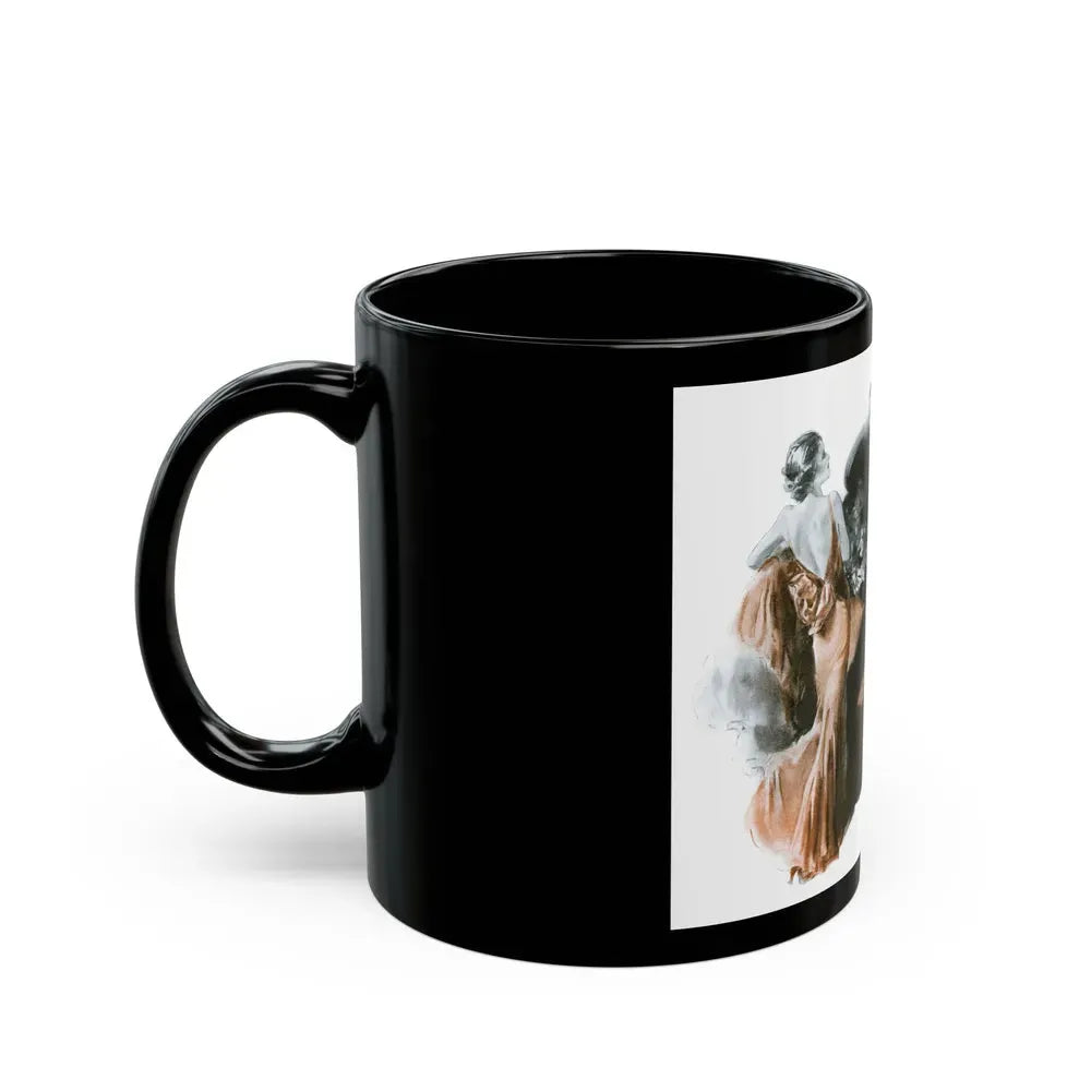 Brown Orchids by Nell Young (2), Good Housekeeping, 1934 - Black Coffee Mug - Go Mug Yourself