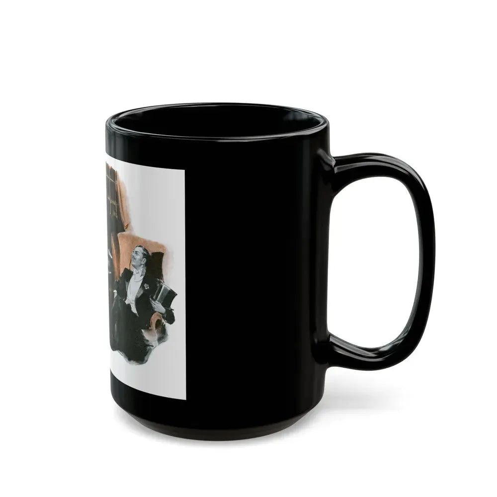 Brown Orchids by Nell Young (2), Good Housekeeping, 1934 - Black Coffee Mug - Go Mug Yourself