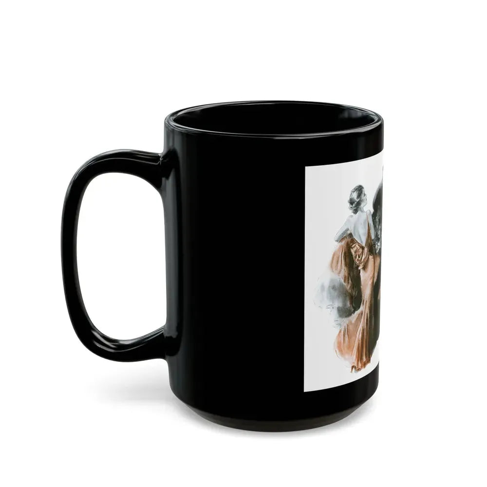 Brown Orchids by Nell Young (2), Good Housekeeping, 1934 - Black Coffee Mug - Go Mug Yourself