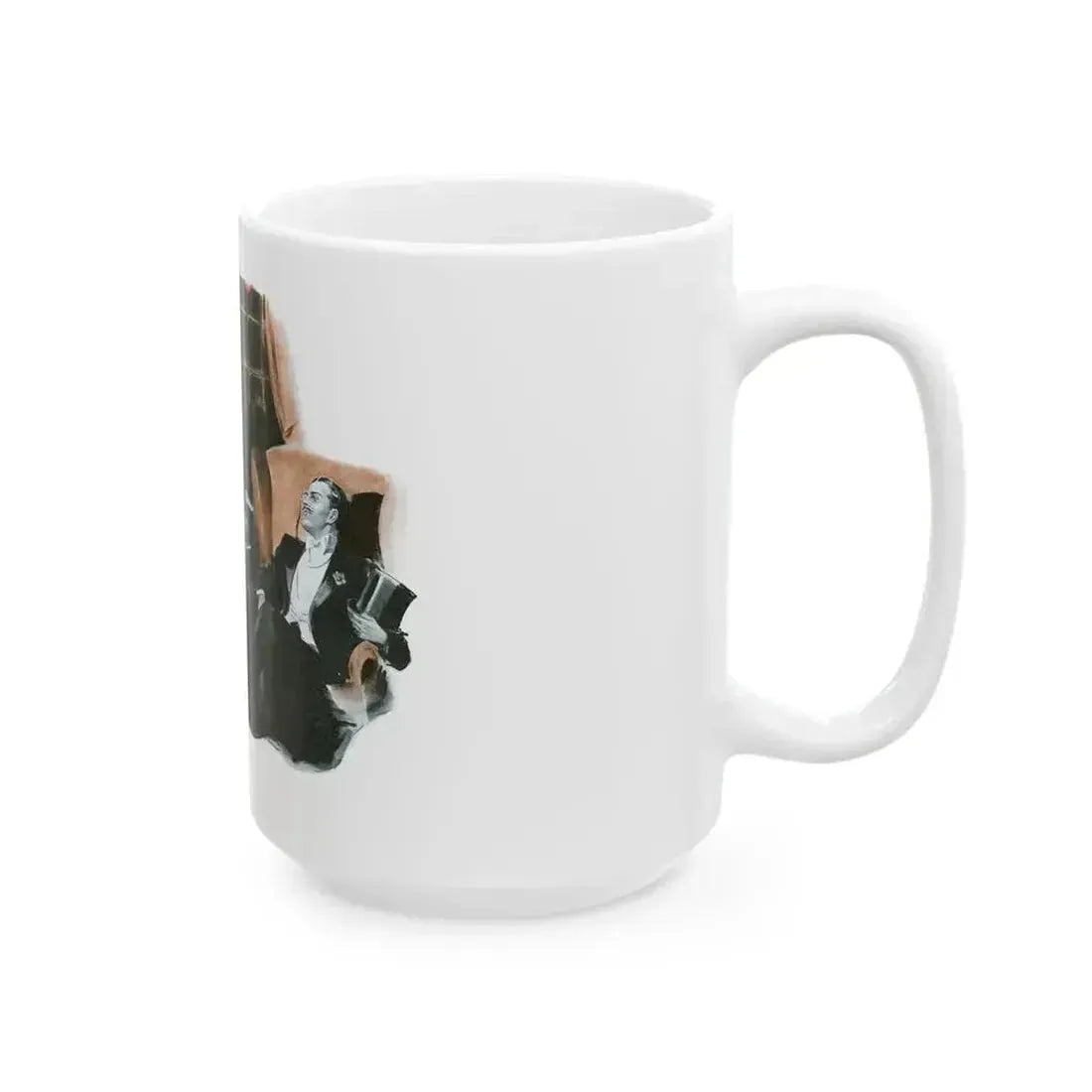 Brown Orchids by Nell Young (2), Good Housekeeping, 1934 - White Coffee Mug - Go Mug Yourself