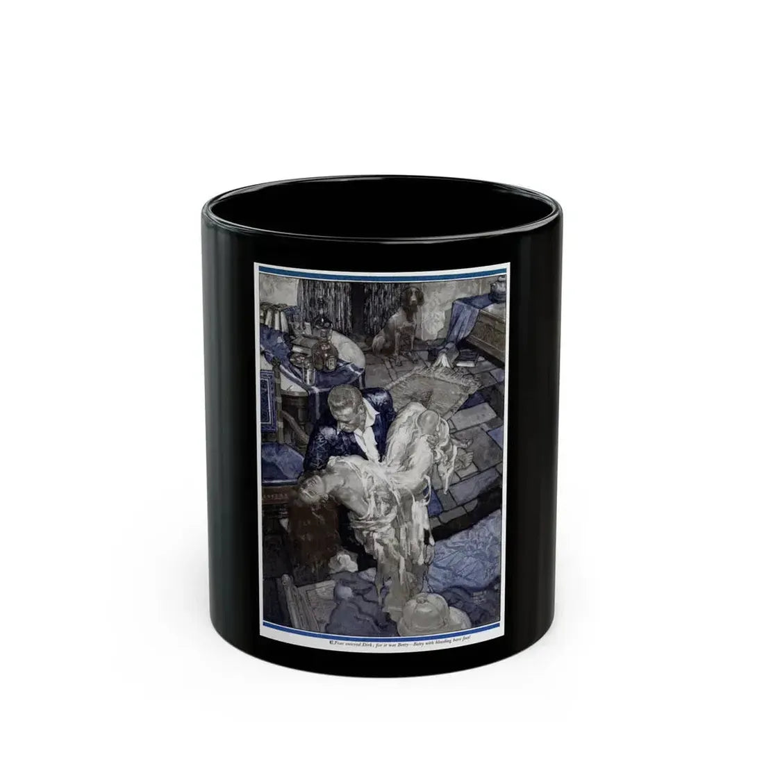 Brown Witch, Cosmopolitan, November 1930 - Black Coffee Mug 11oz - Go Mug Yourself