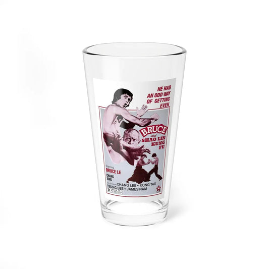 BRUCE AND SHAOLIN KUNG FU 1977 Movie Poster - Pint Glass 16oz-16oz-Go Mug Yourself