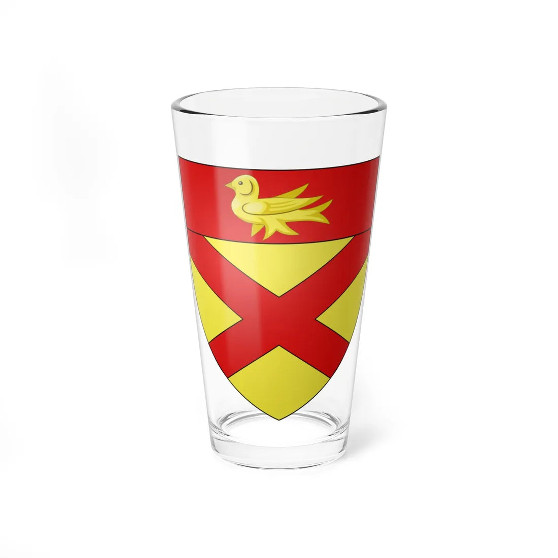 Bruce arms Baron Aberdare (Scotland) (Coat of Arms) Pint Glass 16oz 16oz - Go Mug Yourself
