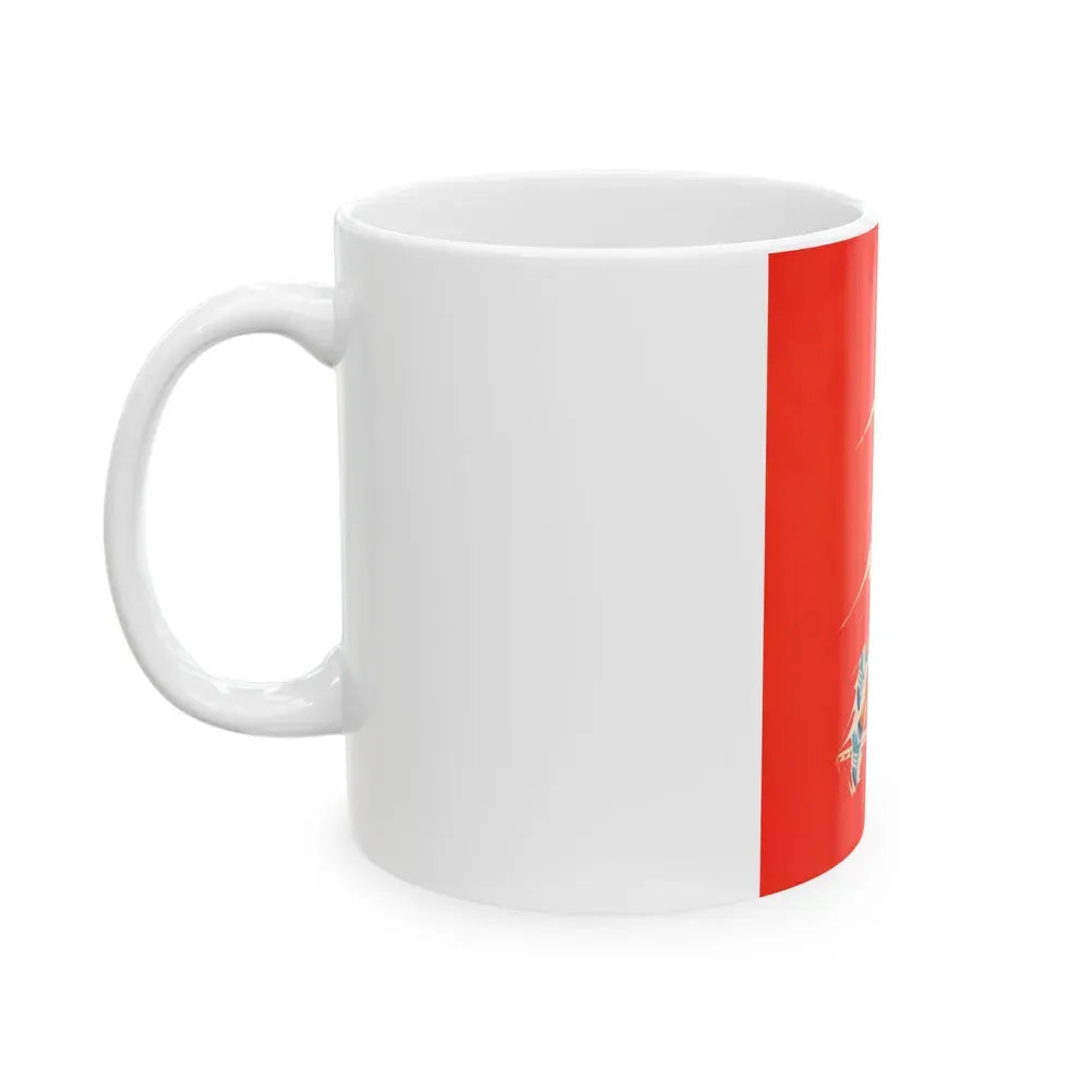 Bruce Jenner, Olympic Decathlon winner, Wheaties cereal box illustration, 1976 - White Coffee Mug - Go Mug Yourself
