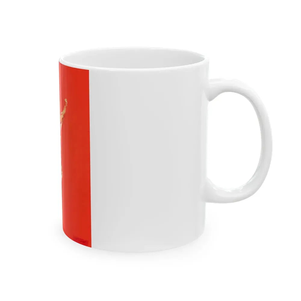 Bruce Jenner, Olympic Decathlon winner, Wheaties cereal box illustration, 1976 - White Coffee Mug - Go Mug Yourself