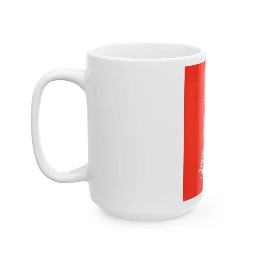 Bruce Jenner, Olympic Decathlon winner, Wheaties cereal box illustration, 1976 - White Coffee Mug - Go Mug Yourself