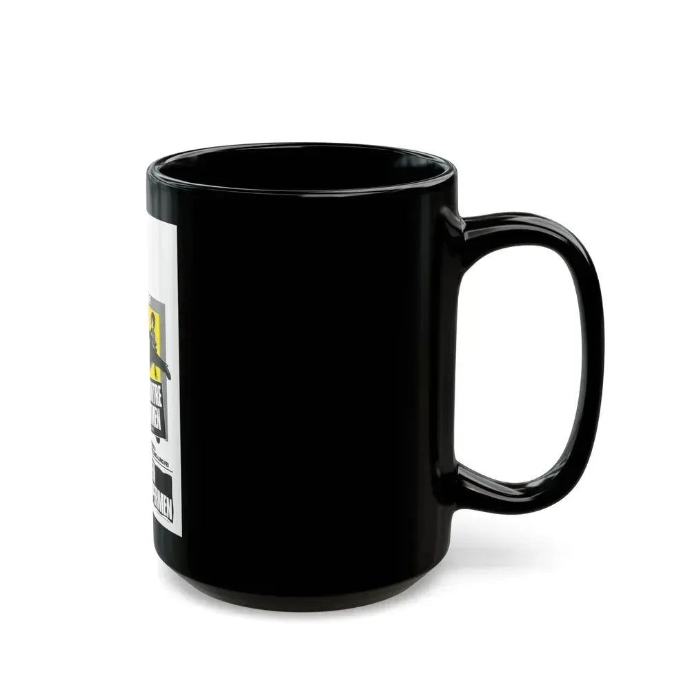 BRUCE LEE AGAINST SUPERMEN (BELGIAN) 1975 Movie Poster - Black Coffee Mug - Go Mug Yourself