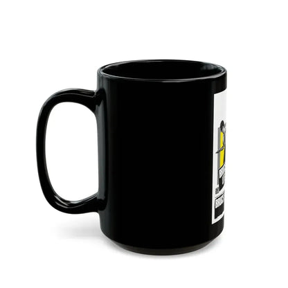 BRUCE LEE AGAINST SUPERMEN (BELGIAN) 1975 Movie Poster - Black Coffee Mug - Go Mug Yourself