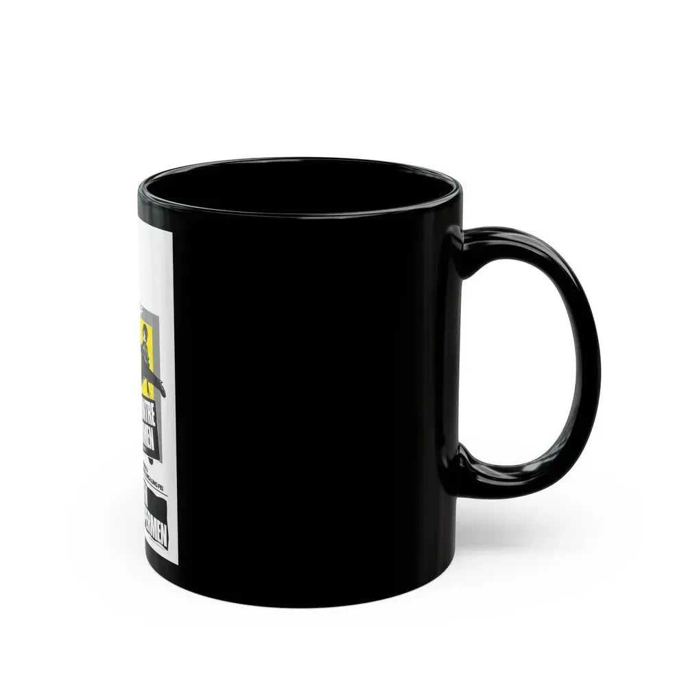 BRUCE LEE AGAINST SUPERMEN (BELGIAN) 1975 Movie Poster - Black Coffee Mug - Go Mug Yourself
