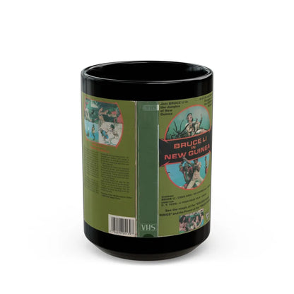 BRUCE LI IN NEW GUINEA (VHS COVER) - Black Coffee Mug-15oz-Go Mug Yourself