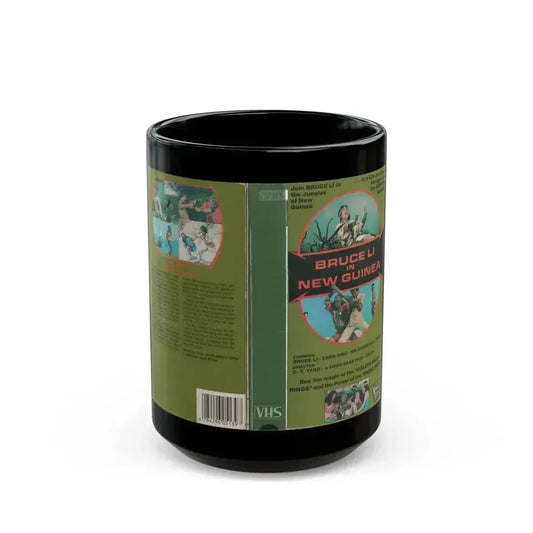 BRUCE LI IN NEW GUINEA (VHS COVER) - Black Coffee Mug 15oz - Go Mug Yourself