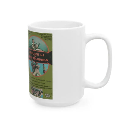 BRUCE LI IN NEW GUINEA (VHS COVER) - White Coffee Mug - Go Mug Yourself