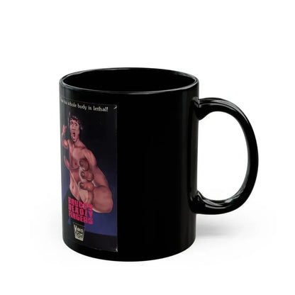 BRUCES DEADLY FINGERS (VHS COVER) - Black Coffee Mug - Go Mug Yourself