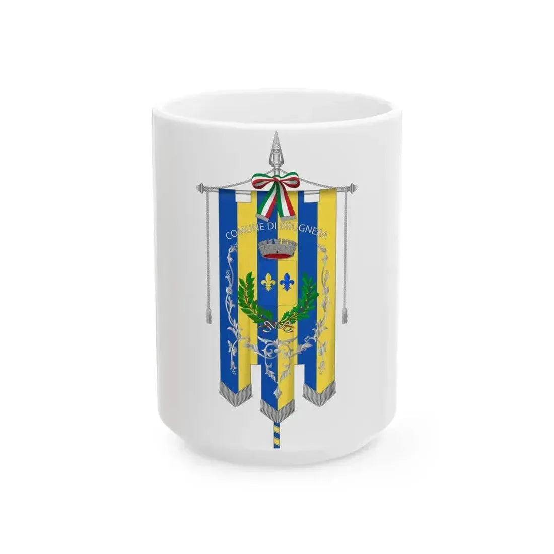 Brugnera-Gonfalone (Italy) White Coffee Mug 15oz - Go Mug Yourself