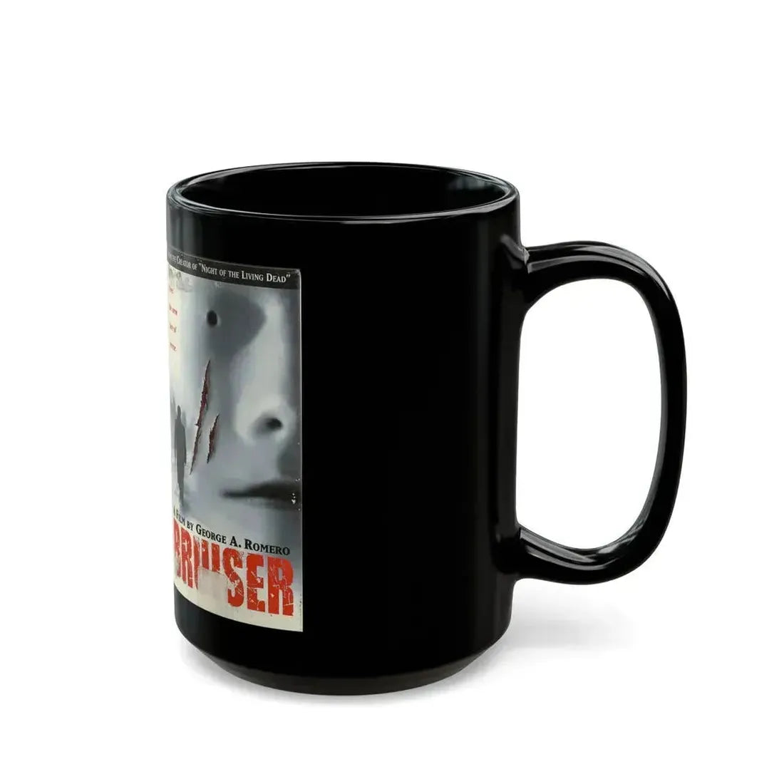 BRUISER GEORGE ROMERO (VHS COVER) - Black Coffee Mug - Go Mug Yourself