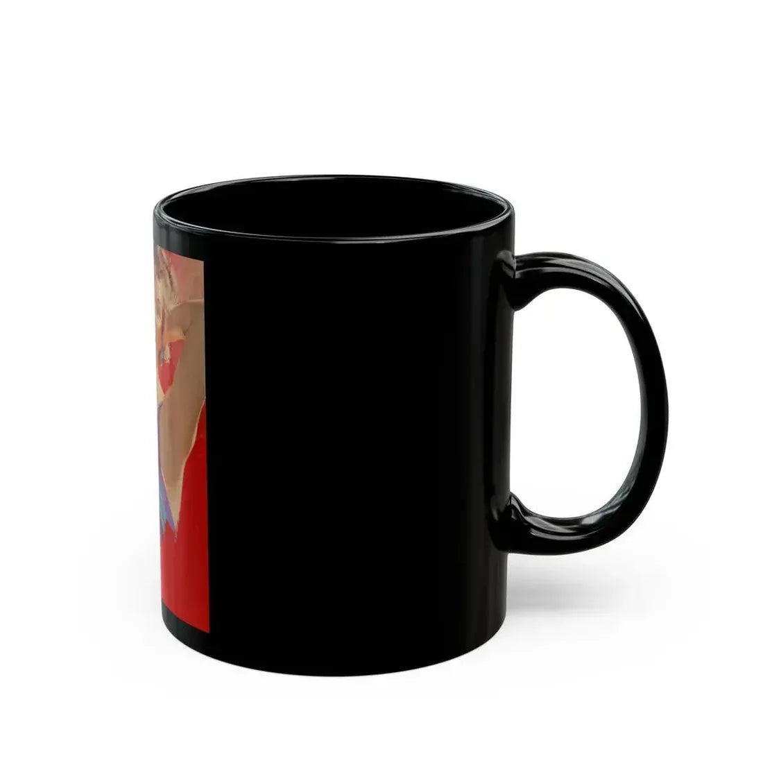 Brunette Beauty, unpublished Redbook cover - Black Coffee Mug - Go Mug Yourself
