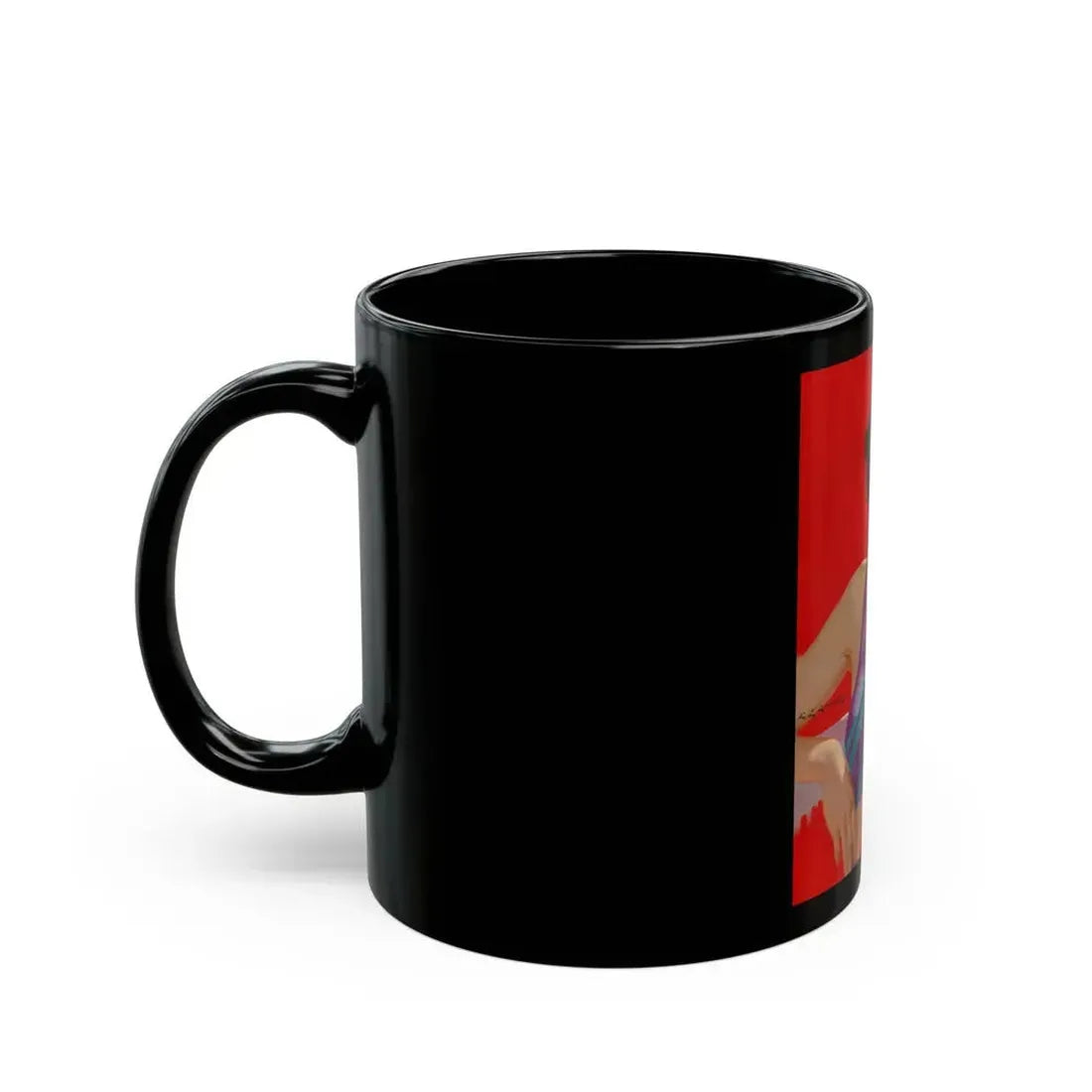 Brunette Beauty, unpublished Redbook cover - Black Coffee Mug - Go Mug Yourself