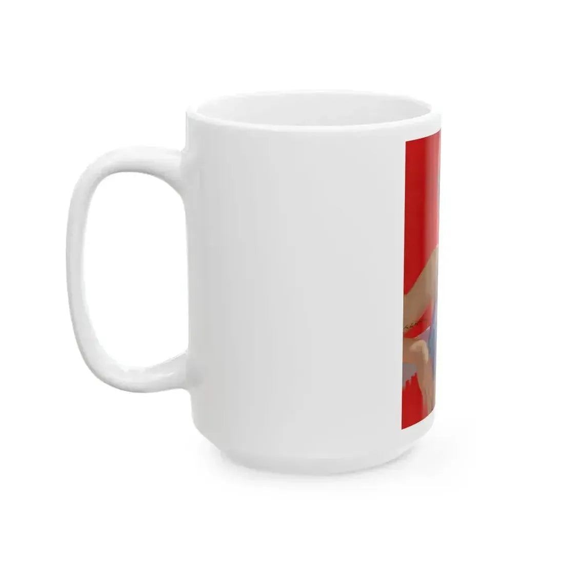 Brunette Beauty, unpublished Redbook cover - White Coffee Mug - Go Mug Yourself