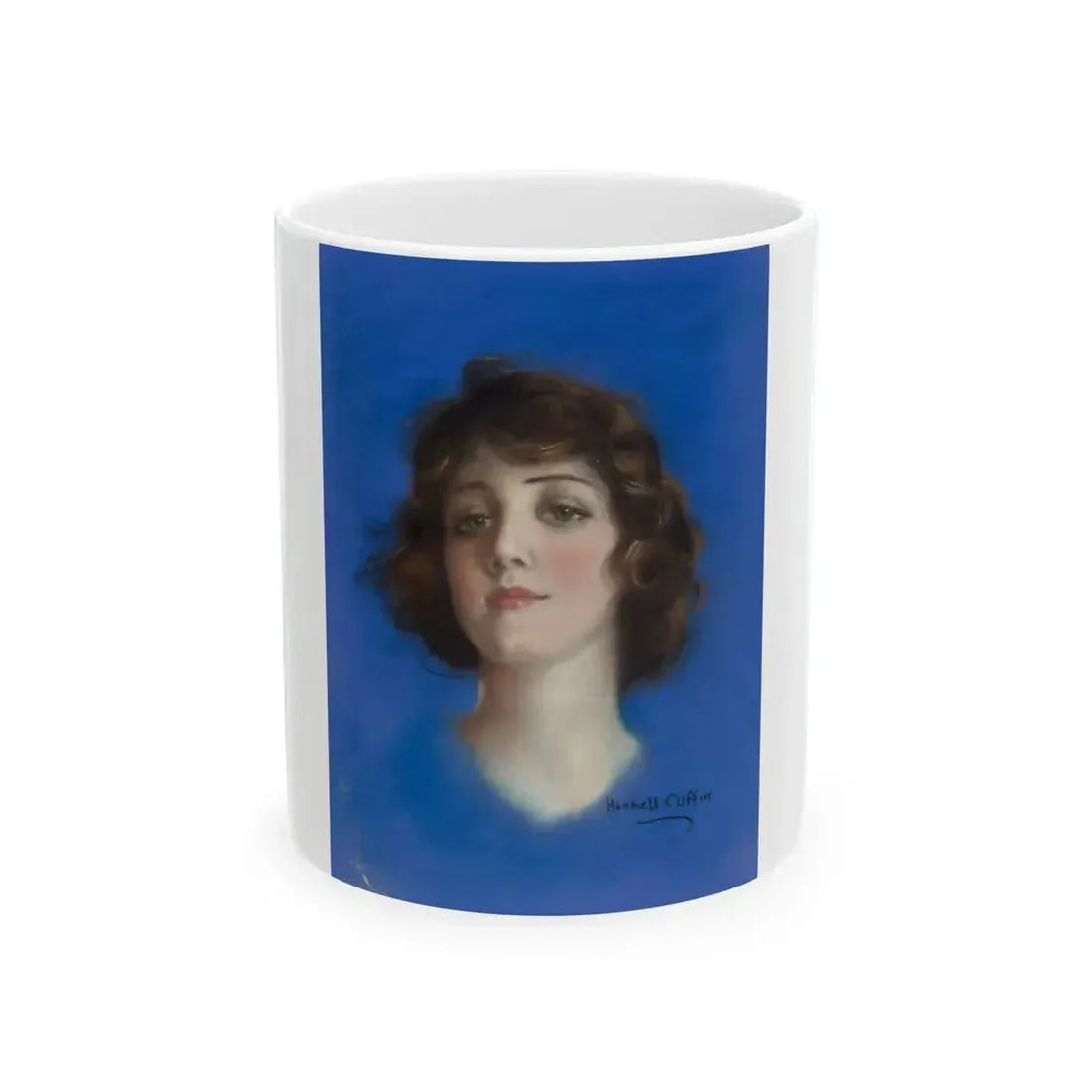 Brunette Beauty - White Coffee Mug 11oz - Go Mug Yourself