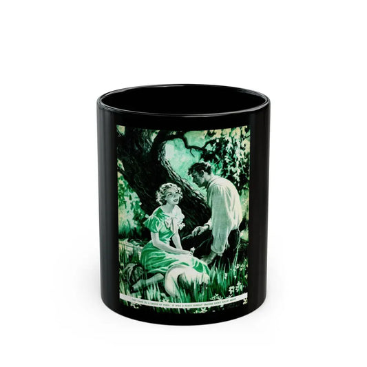 Brush Fire (1), Liberty magazine, December 5, 1936 - Black Coffee Mug 11oz - Go Mug Yourself