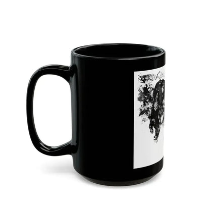 Brush Fire (2), Liberty magazine, December 5, 1936 - Black Coffee Mug - Go Mug Yourself