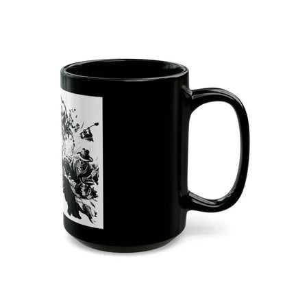 Brush Fire (2), Liberty magazine, December 5, 1936 - Black Coffee Mug - Go Mug Yourself