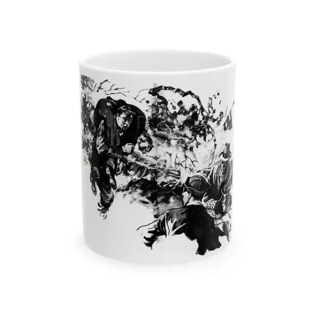 Brush Fire (2), Liberty magazine, December 5, 1936 - White Coffee Mug 11oz - Go Mug Yourself