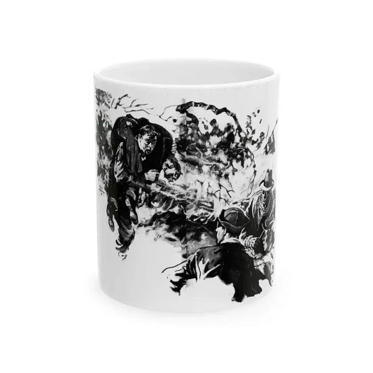 Brush Fire (2), Liberty magazine, December 5, 1936 - White Coffee Mug 11oz - Go Mug Yourself