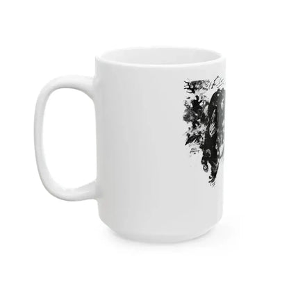 Brush Fire (2), Liberty magazine, December 5, 1936 - White Coffee Mug - Go Mug Yourself