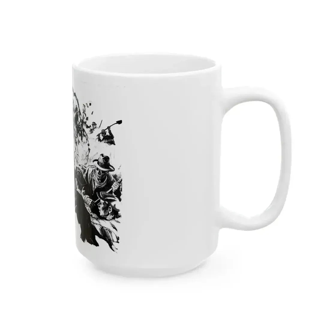 Brush Fire (2), Liberty magazine, December 5, 1936 - White Coffee Mug - Go Mug Yourself