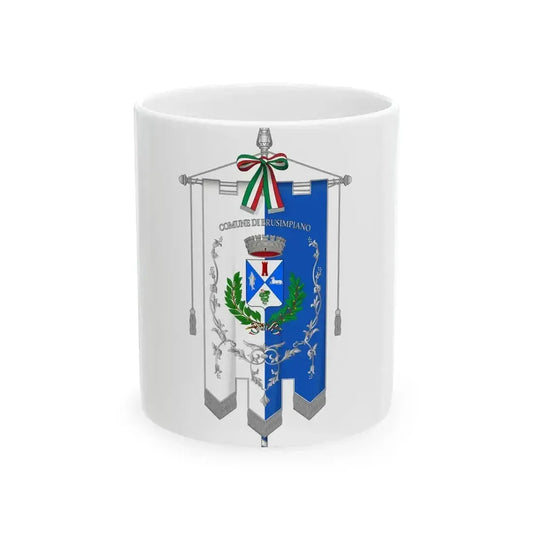Brusimpiano-Gonfalone (Italy) White Coffee Mug 11oz - Go Mug Yourself