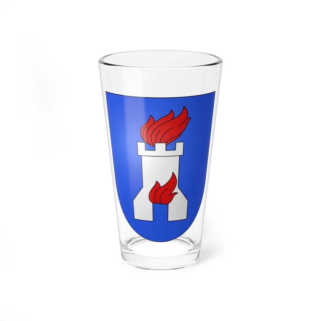 BrusinoArsizio-coat of arms (Switzerland) (Coat of Arms) Pint Glass 16oz 16oz - Go Mug Yourself