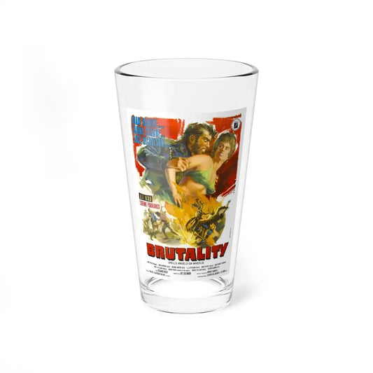 BRUTALITY (HELLS ANGELS ON WHEELS) 1967 Movie Poster - Pint Glass 16oz 16oz - Go Mug Yourself