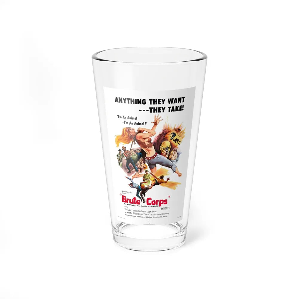 BRUTE CORPS 1971 Movie Poster - Pint Glass 16oz-16oz-Go Mug Yourself