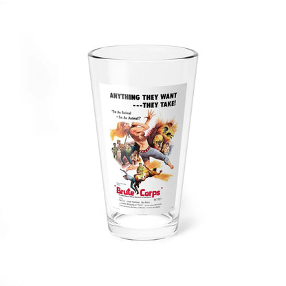 BRUTE CORPS 1971 Movie Poster - Pint Glass 16oz-16oz-Go Mug Yourself