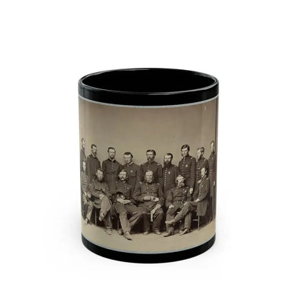 Brvt. Maj. General Wm. T. Ward And Staff (U.S. Civil War) Black Coffee Mug 11oz - Go Mug Yourself