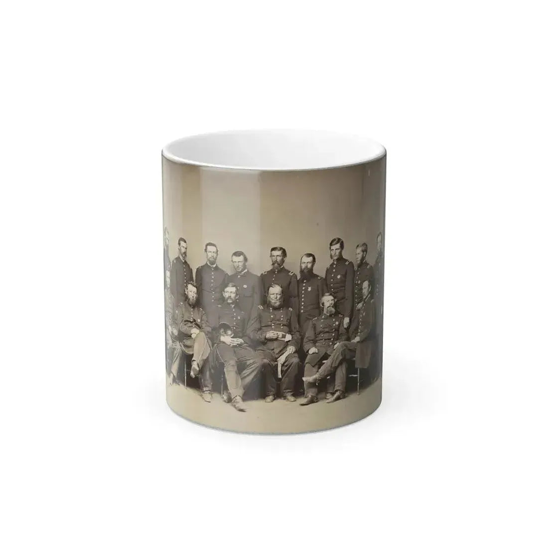 Brvt. Maj. General Wm. T. Ward and Staff (U.S. Civil War) Color Changing Coffee Mug 11oz Default Title 11oz - Go Mug Yourself