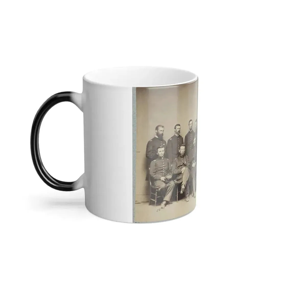 Brvt. Maj. General Wm. T. Ward and Staff (U.S. Civil War) Color Changing Coffee Mug 11oz - Go Mug Yourself