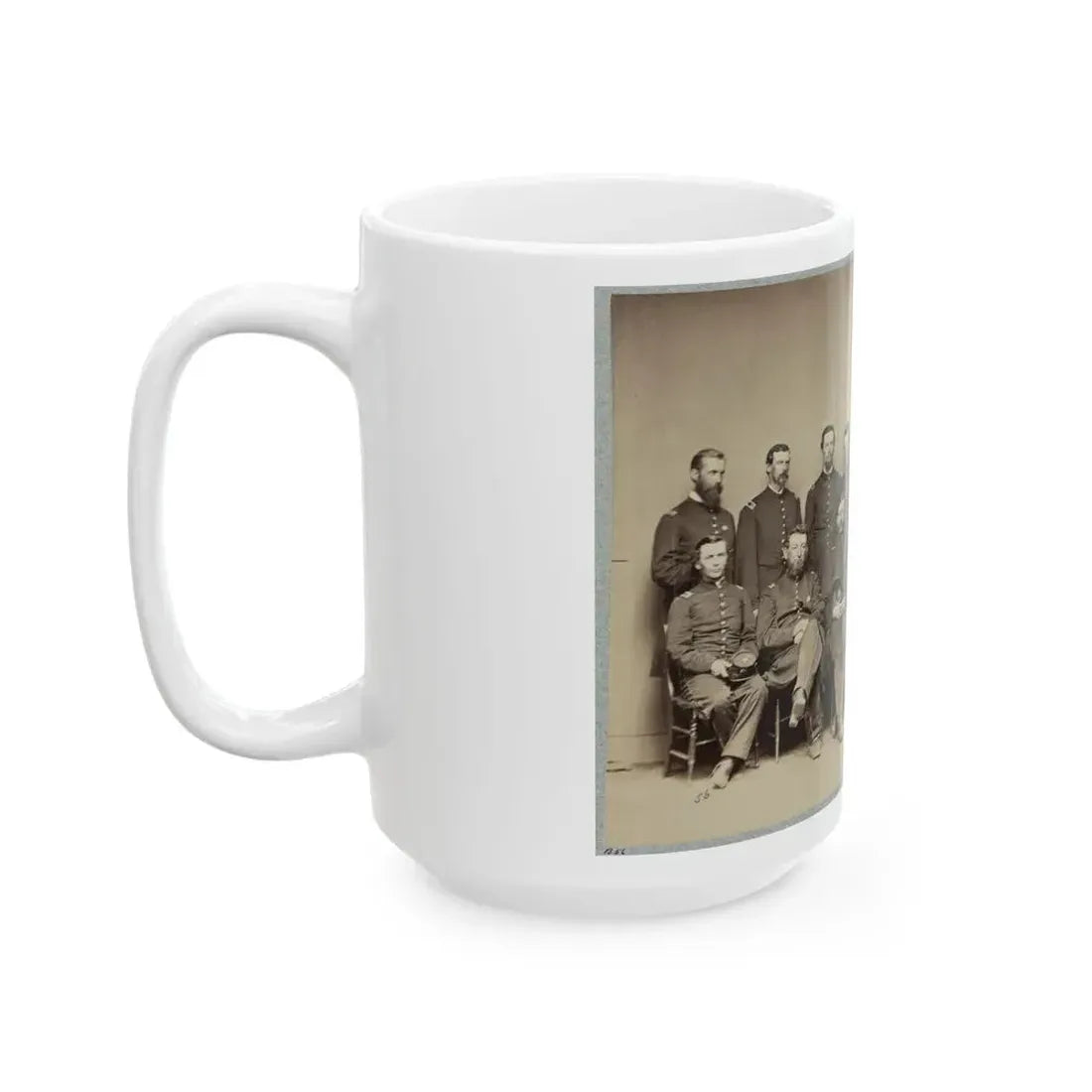 Brvt. Maj. General Wm. T. Ward And Staff (U.S. Civil War) White Coffee Mug - Go Mug Yourself