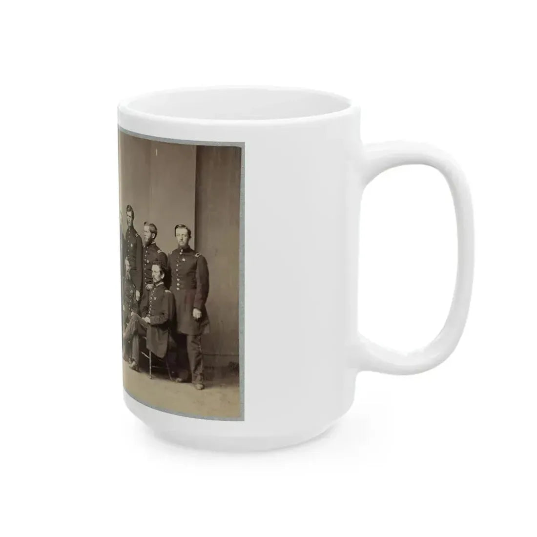 Brvt. Maj. General Wm. T. Ward And Staff (U.S. Civil War) White Coffee Mug - Go Mug Yourself