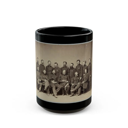 Brvt. Maj. General Wm. T. Ward And Staff (U.S. Civil War) Black Coffee Mug-15oz-Go Mug Yourself