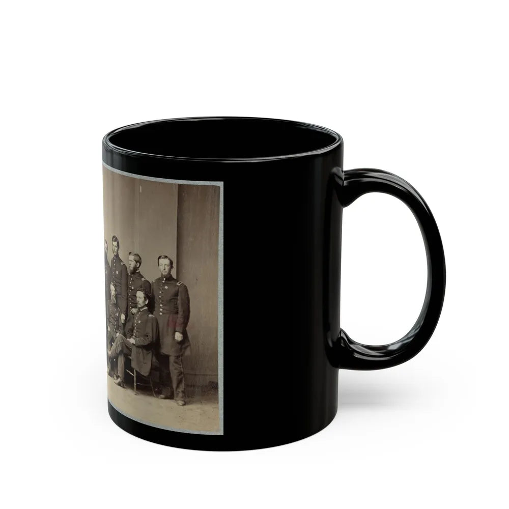 Brvt. Maj. General Wm. T. Ward And Staff (U.S. Civil War) Black Coffee Mug-Go Mug Yourself