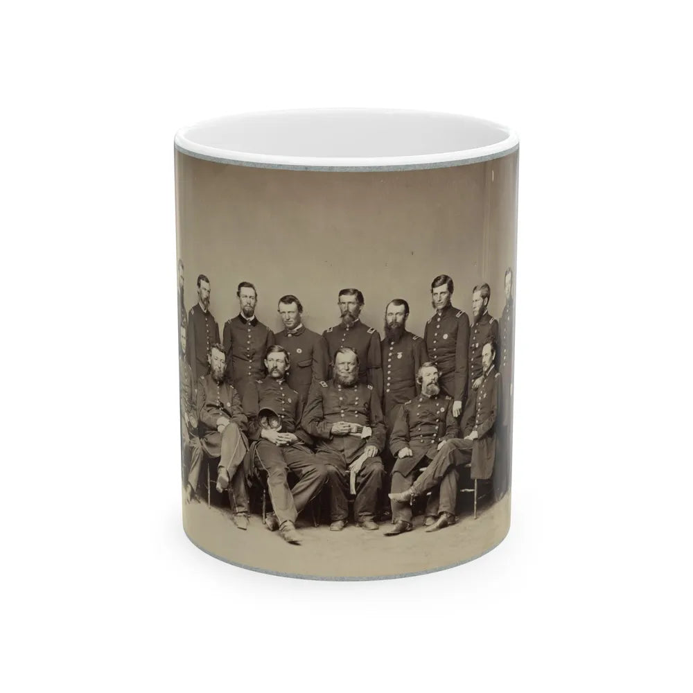 Brvt. Maj. General Wm. T. Ward And Staff (U.S. Civil War) White Coffee Mug-11oz-Go Mug Yourself