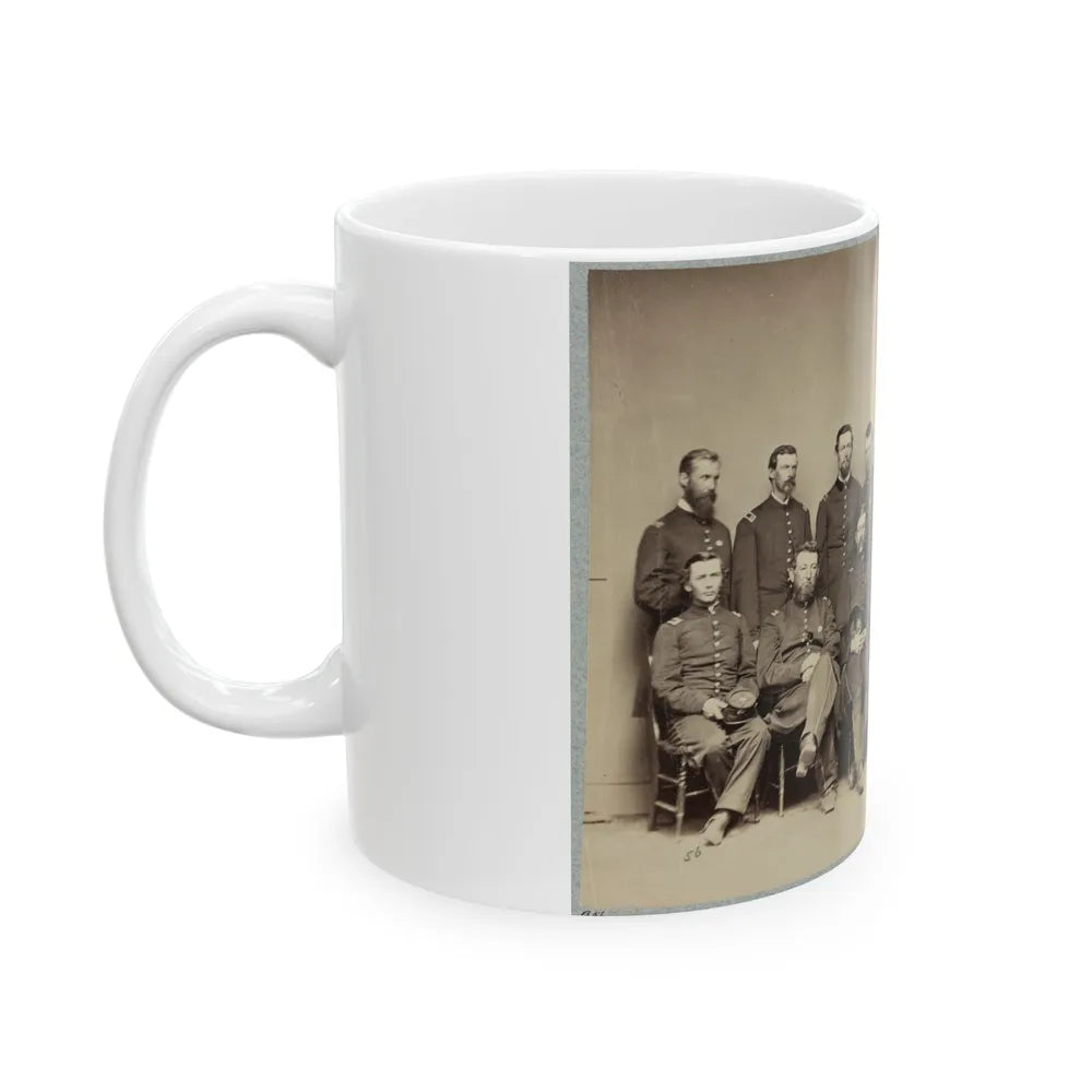 Brvt. Maj. General Wm. T. Ward And Staff (U.S. Civil War) White Coffee Mug-Go Mug Yourself