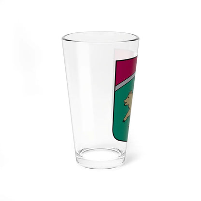Bērzaunes pagasta ģerbonis (Latvia) (Coat of Arms) Pint Glass 16oz - Go Mug Yourself
