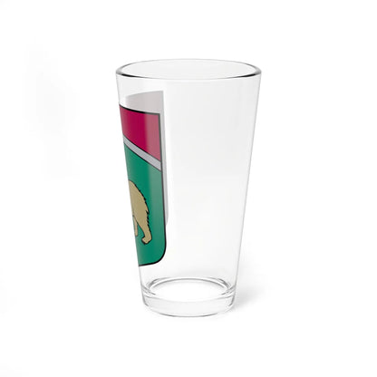 Bērzaunes pagasta ģerbonis (Latvia) (Coat of Arms) Pint Glass 16oz - Go Mug Yourself