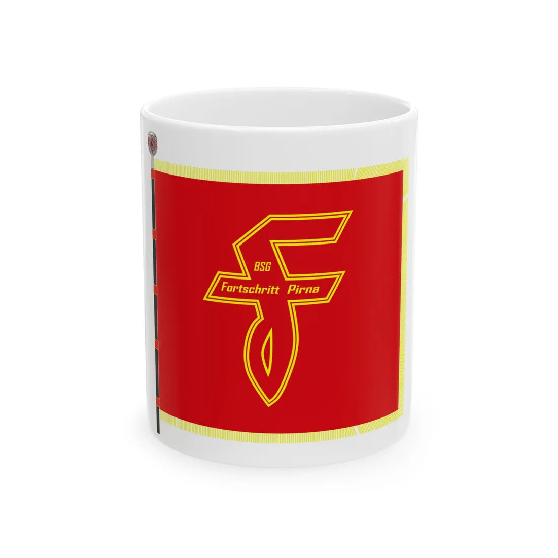 BSG Fortschritt Pirna Fahne 2 Version (Germany) White Coffee Mug 11oz - Go Mug Yourself